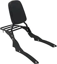 Encosto de passageiro de motocicleta com bagageiro Sissy Bar para Yamaha V Star 400 650 XVS400 XVS650 Custom Dragstar 400 650 DS650 DS400 Custom1996-2017