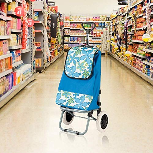 LDBDASA Klappwagen Einkaufswagen Shopping Trolley Tasche Mit Rollenden Schwenkrädern Dienstprogramm Lebensmittelwagen… – Bild 6