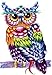 OSDFN Puzzle 3000 pièces d'œuvres d'art colorées de Casse-tête de Hibou pour Les Jouets éducatifs et de Loisirs colorés pour Adultes