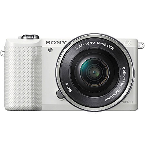Sony Alpha a5000 Mirrorless Digital Camera with 16-50mm OSS Lens (White) - International Version