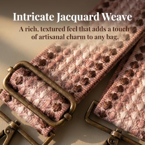 Image of Flower Purse Strap Replacement Embroidery Crossbody Shoulder Strap for Handbag Canvas Purse Extender Accessories
