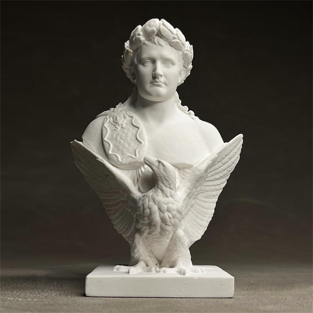 Napoleon Bust French Emperor Napoleon Bonaparte Statue Sculpture Military Strategist Politician Gypsum Napoleon Figurine, Modern Home Decoration and Collection Sketch Practice