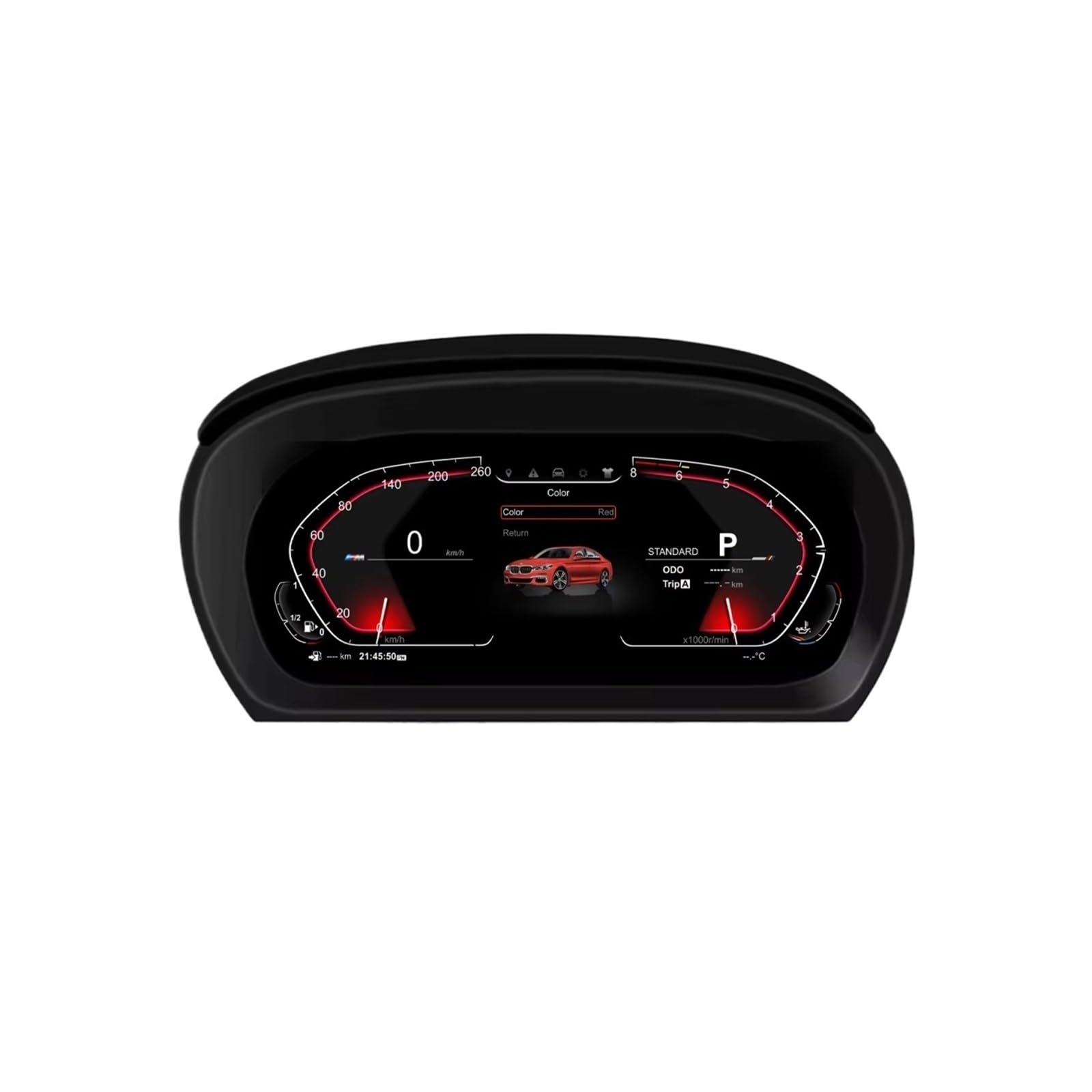 Quadro strumenti digitale compatibile con BMW Serie 3 E90 E91 E92 E93 / Z4 E89 2005-2012 Quadro strumenti Virtual Cockpit, tachimetro