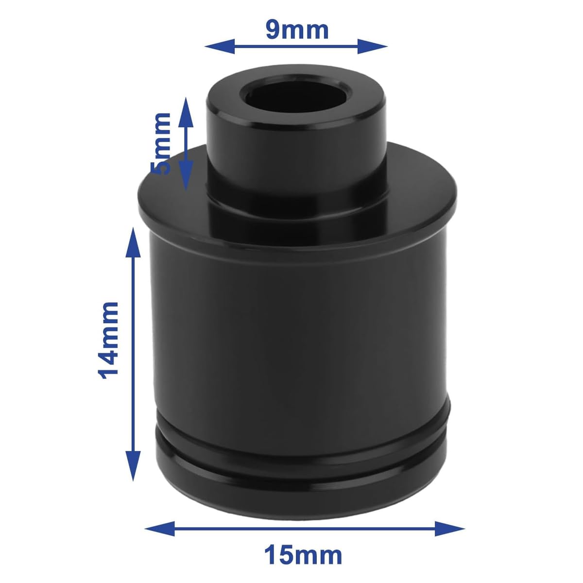sztuki adapterów piasty z osią przelotową od 15 mm do 9 mm, ze stopu aluminium CNC, kompatybilne z piastami z osią przelotową
