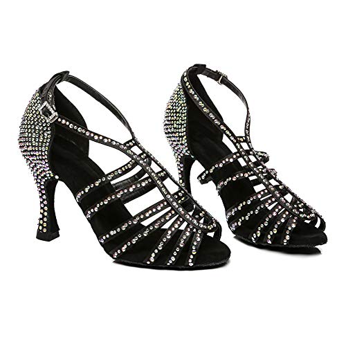 Chaussures de danse salsa bachata HROYL à strass pour vos soirées - 4