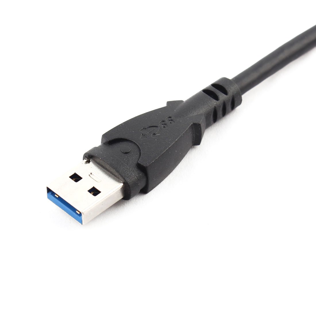 Ruilogod USB 3.0 Macho a hembra 3 puertos USB 3.0 HUB RJ45 Gigabit Adaptador Ethernet Conector negro