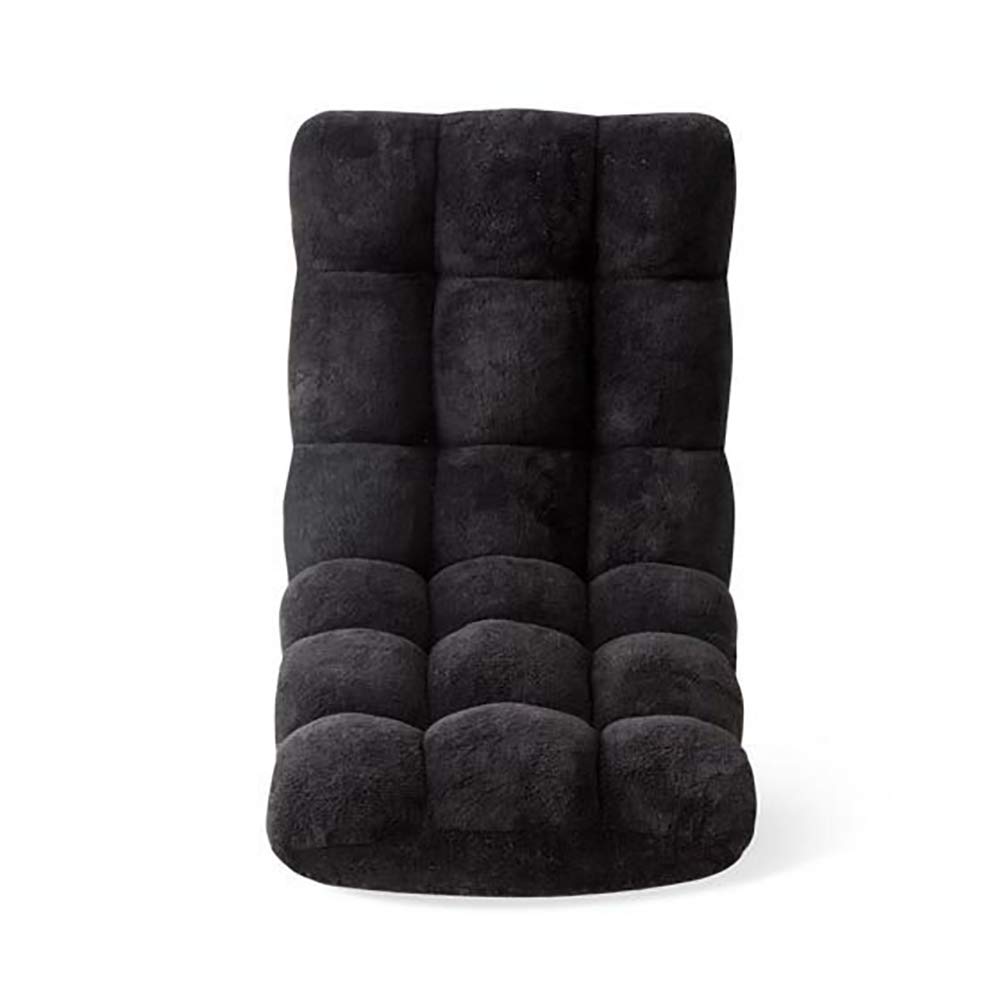 Czarne krzesło leniwieckie, mini krzesło składane w czasie wolnym, do biura, pojedyncza sofa outdoorowa, przenośne krzesło – Pearl Cotton Tube zielona trawa