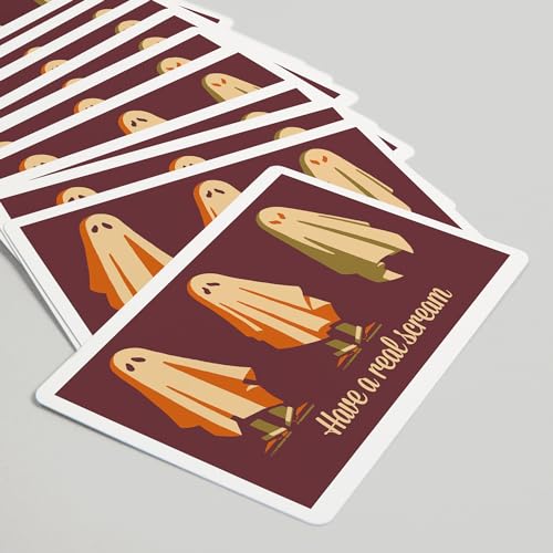 Lantern Press Baraja de Poker Retro Halloween 52 Cartas miniatura 5
