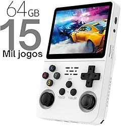 Console Game Portátil Arkos R36s Tela IPS 3.5 64GB 15 Mil jogos