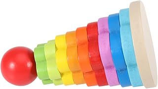 TOYANDONA Brinquedos Para Crianças Brinquedos De Madeira Crianças Brinquedos De Madeira Kidcraft Playset Crianças Playset Brinquedo Para Crianças Empilhamento Torre Empilhamento Brinquedo