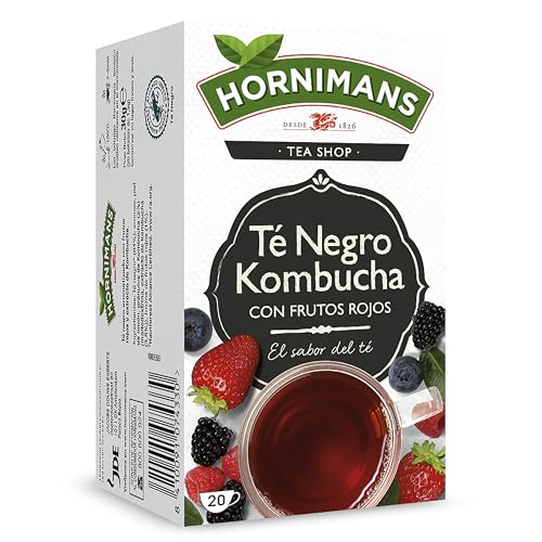 Hornimans Té Negro Kombucha con Frutos Rojos 20 Bolsitas