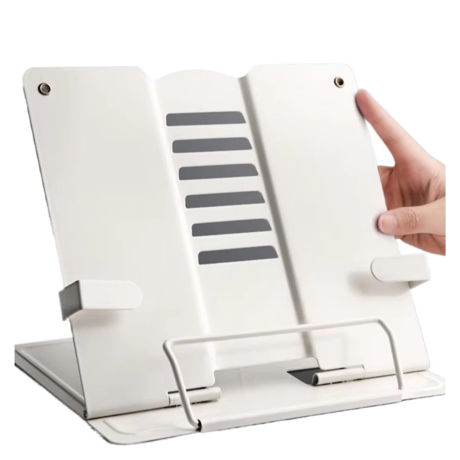 Leggio da Lettura Supporto for libri di lettura regolabile portatile in metallo for documenti Scaffale for Tablet for ricette for spartiti musicali