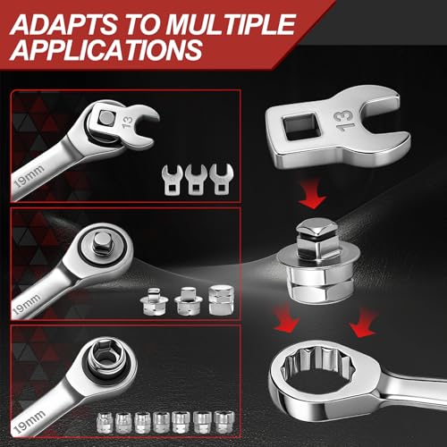 BQEC 15-Piece Ratcheting Serpentine Belt Tool Kit