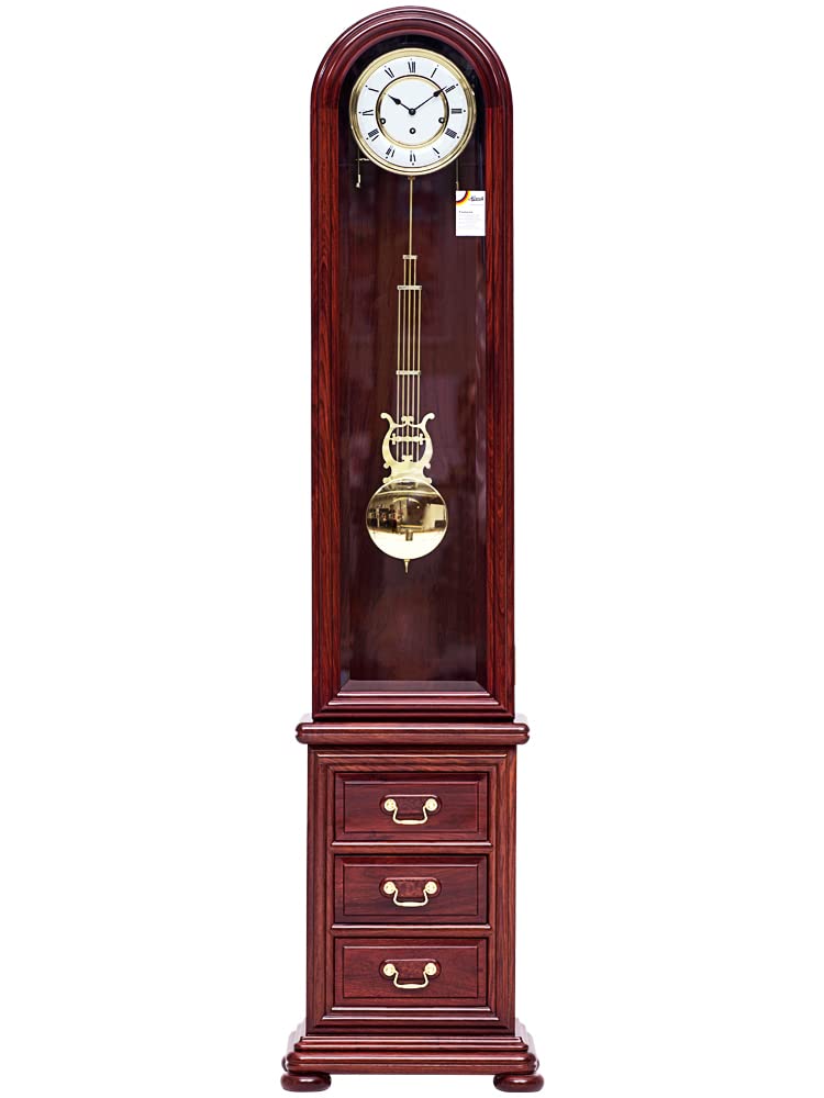 Kf2vBt7dP Chinese Style Floor Clock European Style Floor Clock, Living Room Simple Standing Retro Home Decoration Mahogany Mechanical Timekeeping Solid Wood Grandfather Clocks