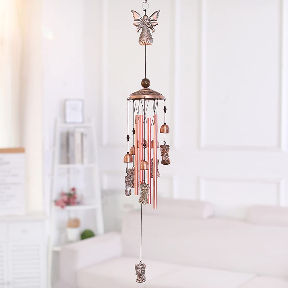 Alnicov Campanelli Eolici Angelo Ornamenti Appesi Pendenti Decorativi per Soggiorno Camera da Letto Decorazione Giardino Esterno