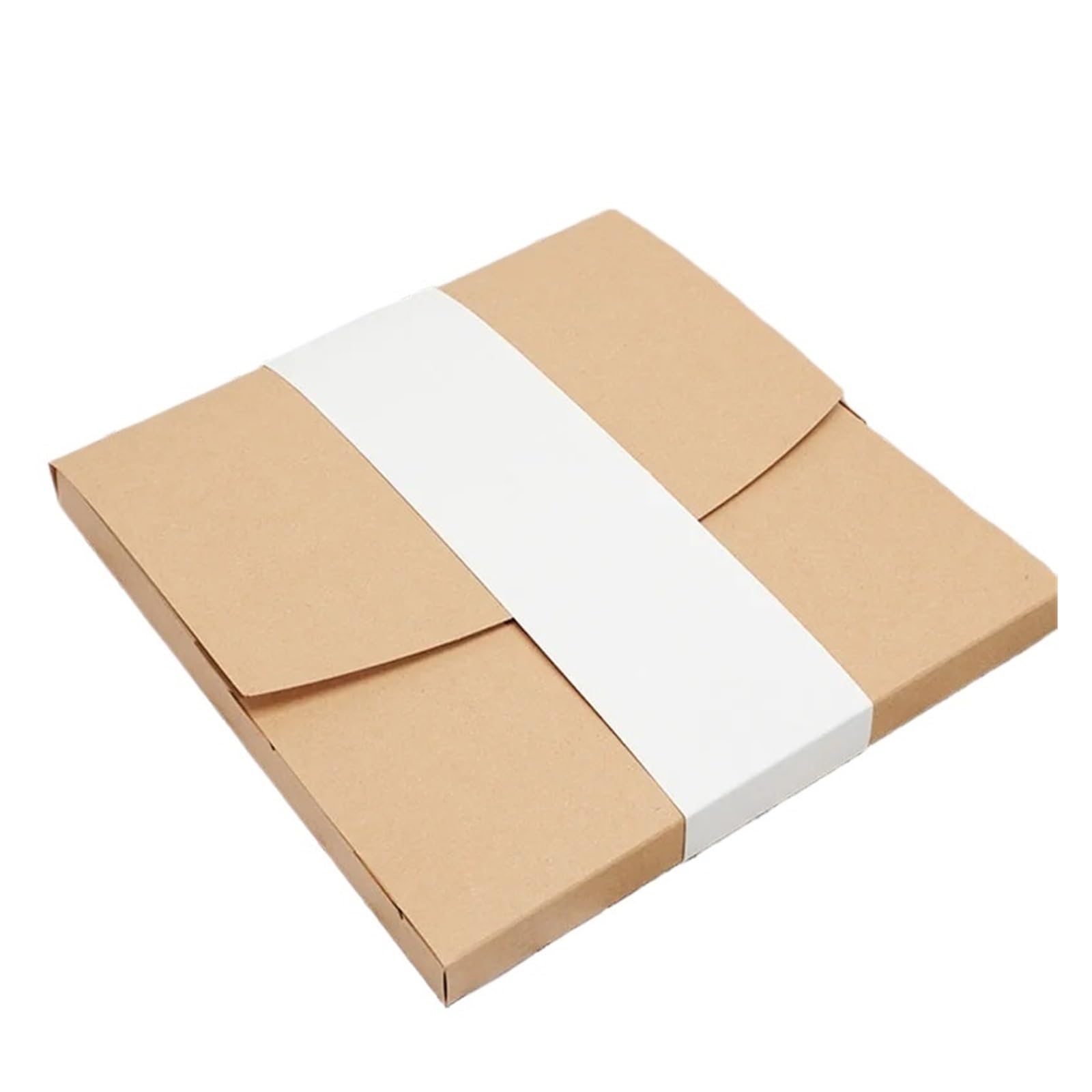 10 Stück leere Kraftpapier-Umschlag-Verpackungsbox für Weihnachten, Geburtstage