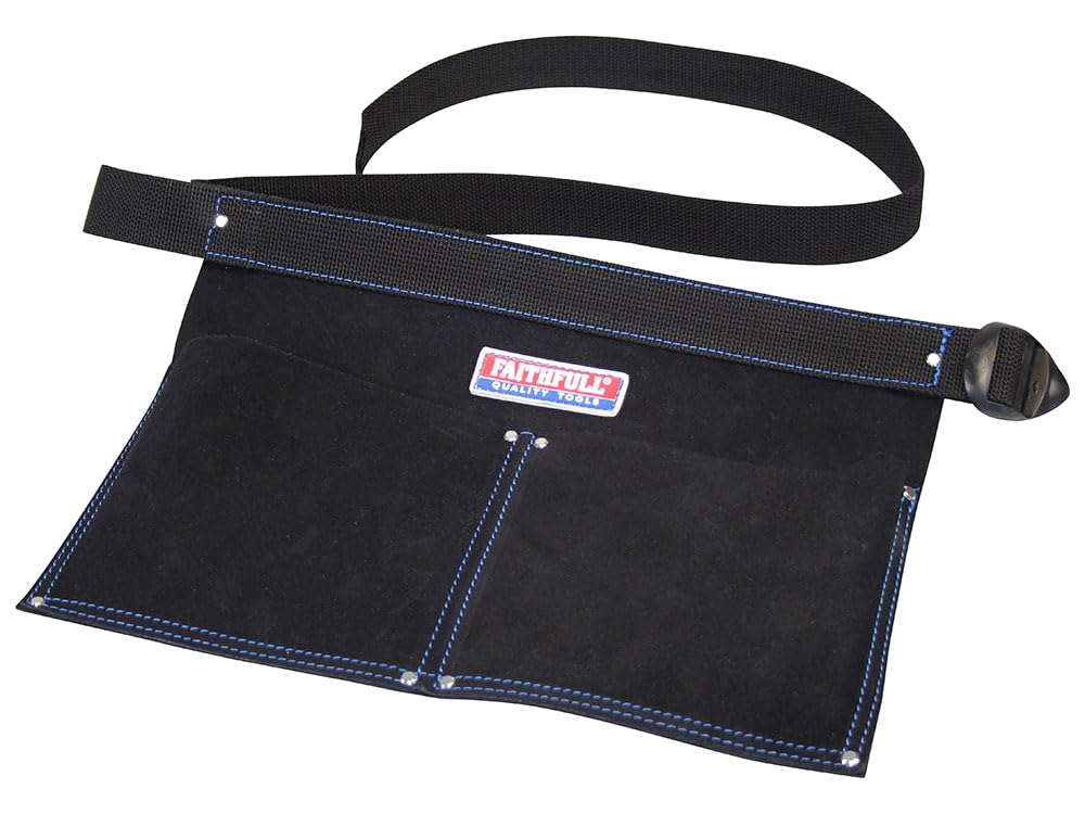 Faithfull Suede Leather Double Pocket Nail Pouch