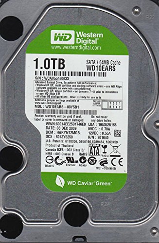 WD10EARS-00Y5B1 Western Digital 1TB SATA disque dur pour résoudre le manque de stockage