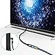 EMK 90 Grad Optische Verlängerungskabel Buchse zu Stecker Audiokabel Kupplung Nylonbehaart Toslink Kabel für die digitale Verlängerungskabel für Home Theater Soundbar TV (Schwarz, 5ft/1,5M)