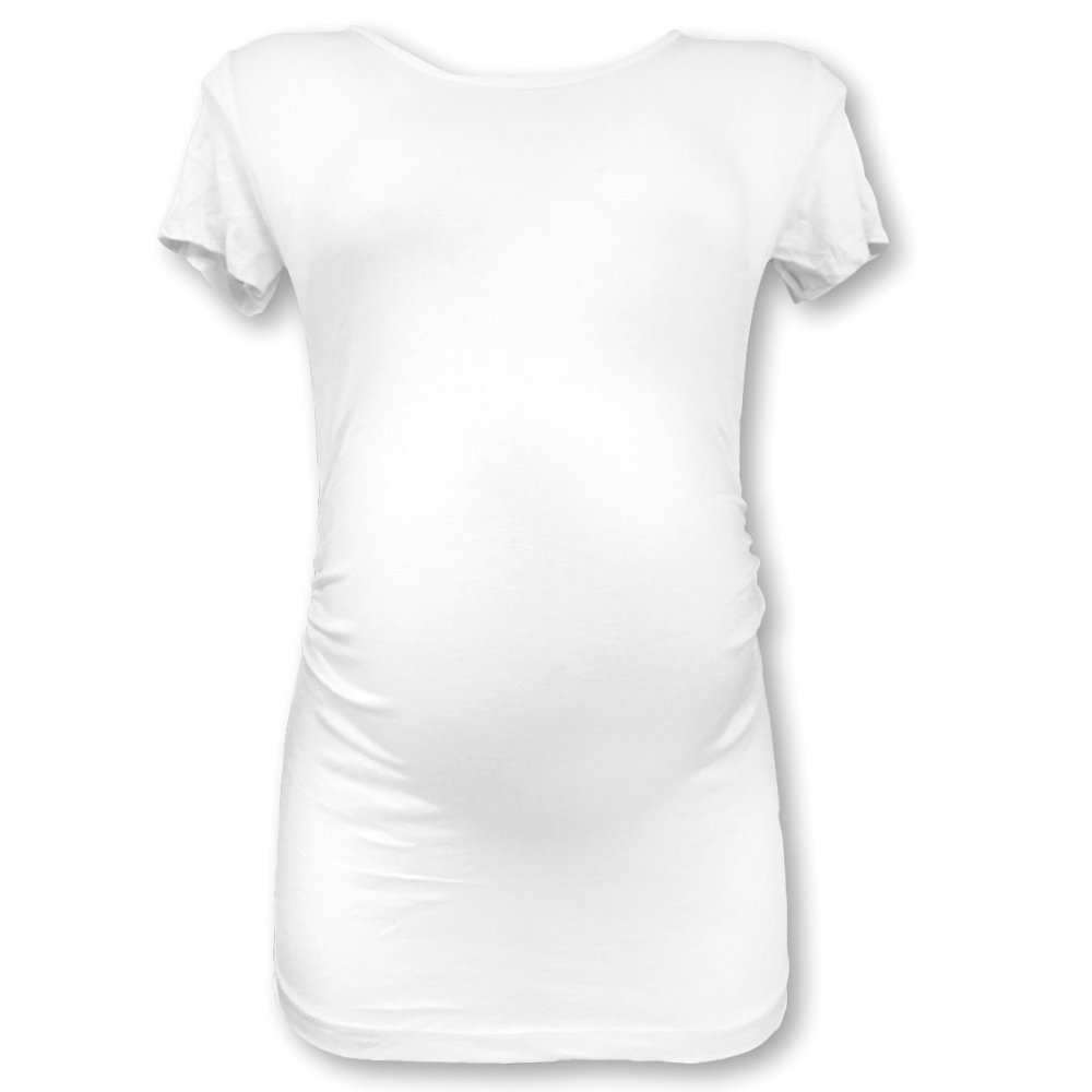 Costume Premaman Maglia Premaman Mezza Manica Bianco, 95% Cotone