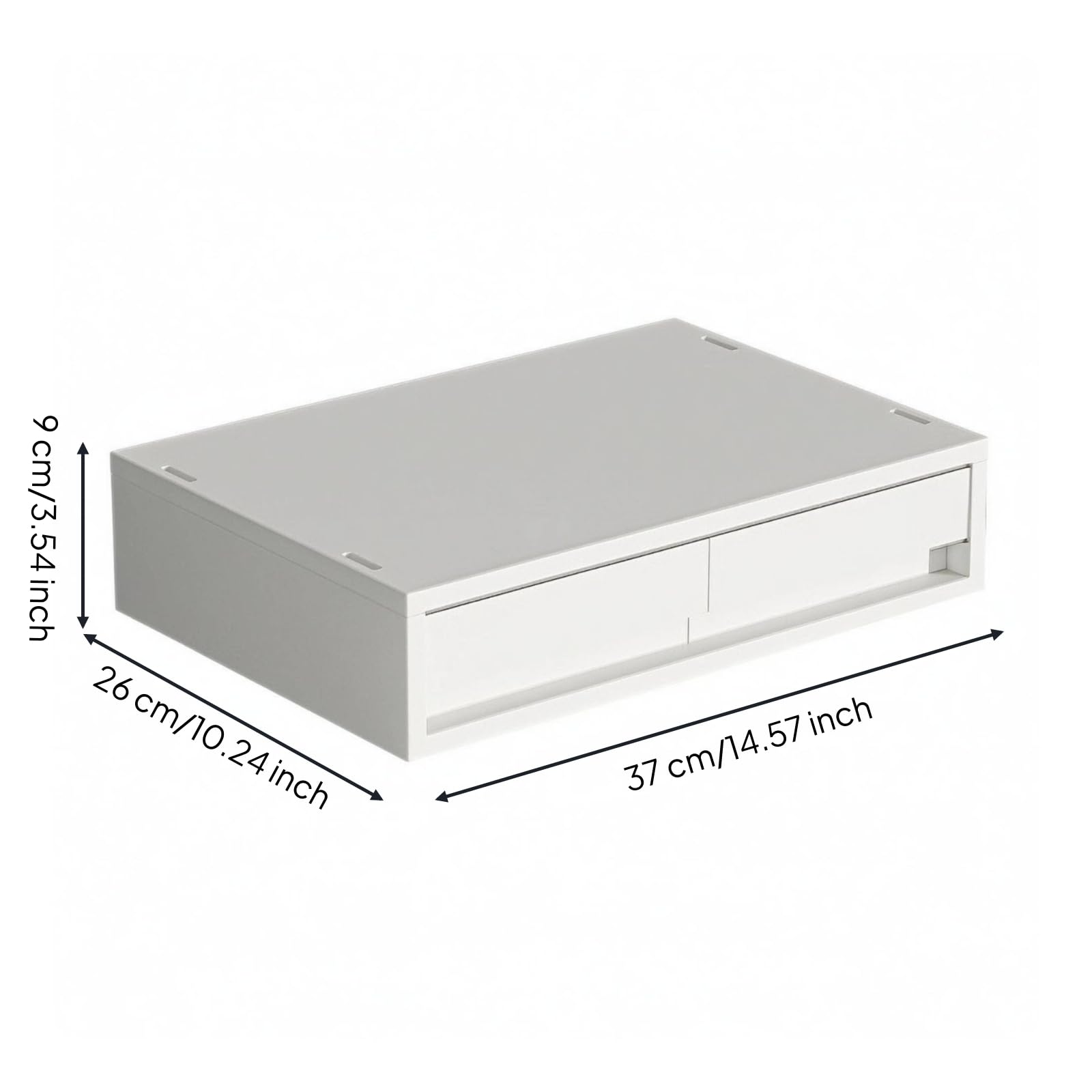 Kaffee-Aufbewahrungsbox stabil Schubladen-Aufbewahrungsbox kompakt Kaffeezubehör-Box für neben der Kaffeemaschine, Mittleres Modell, Einzelzug, 37 26 12 Cm