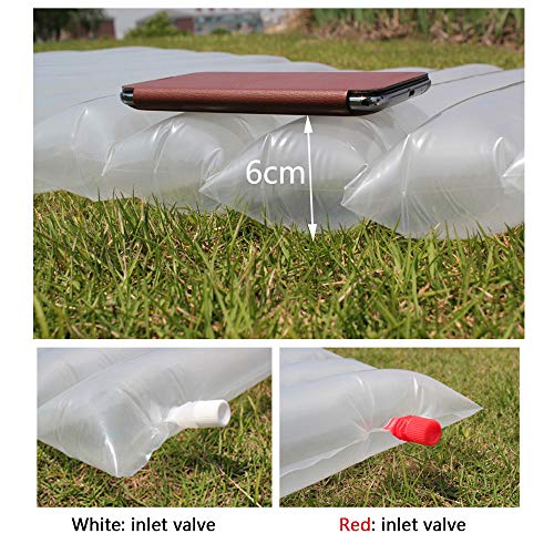 Ajcoflt Colchão de dormir inflável ultraleve ao ar livre Almofada de emergência pneumática Colchão f