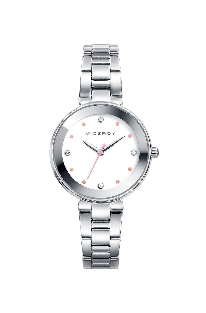 ViceroyReloj Analógico para Mujer de Cuarzo con Correa en Acero Inoxidable 401040-00