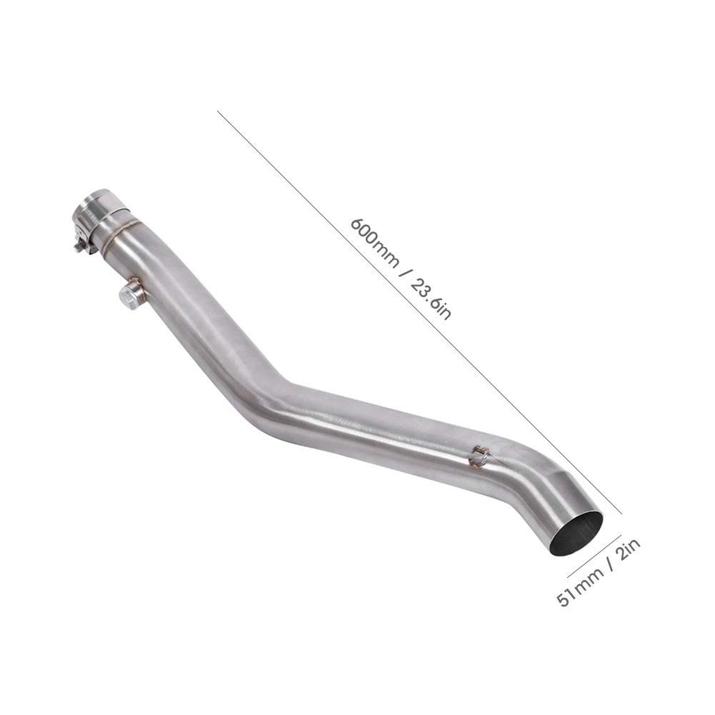 Tuyau Intermédiaire Échappement De-Cat Pour Kawasaki Z650 Ninja 650 2017-2020