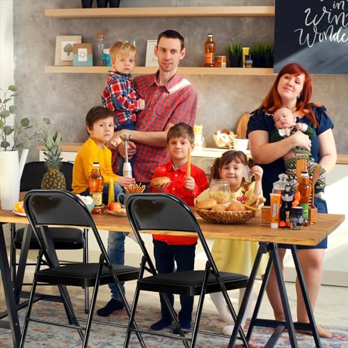 Fenbeli FOLDING CHAIRS WITH PADDED SEATS For Events Office Wedding Party thumb #6
