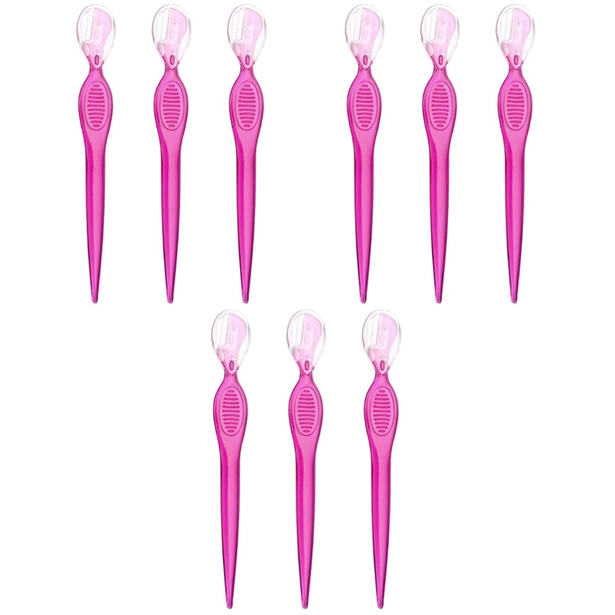 minkissy 3sets Stainless Steel Eyebrow Kit Dermaplaning Razor Grooming Tools for Women 3pcs*3