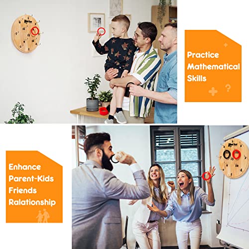 Playzap Hook Game Ring Toss For Adults & Kids, Wooden Board Dart Wall Game, Outdoor Indoor Games For Family And Friends, Played At Dorm, Beach, Party, Camping And Yard #TOP4