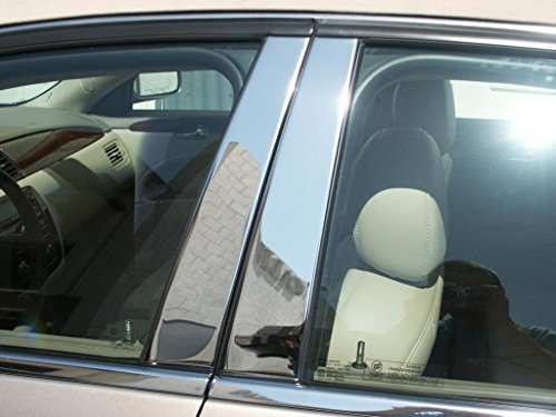 QMI P101600-4 Pillar Post Set for Buick Lacrosse Pillar Posts are Mirror Polished 304 Stainless Steel Beveled Edges Set of 4