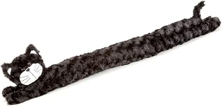 Bits and Pieces - Plush Cat Door Draft Stopper - Door and Window Breeze Guard - Keep Heat in and Cold Out