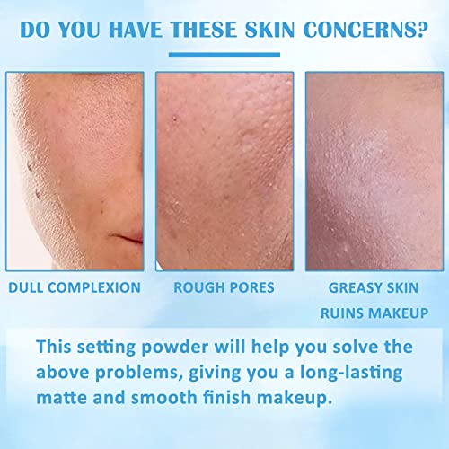 U-Shinein Oil Control Pressed Setting Powder, Matte Soft Jelly Texture Powder-Free Face Powder, Long-Lasting Waterproof Pressed Powder Makeup, Flawless Lightweight Face Cosmetics To Brighten Skin #TOP1