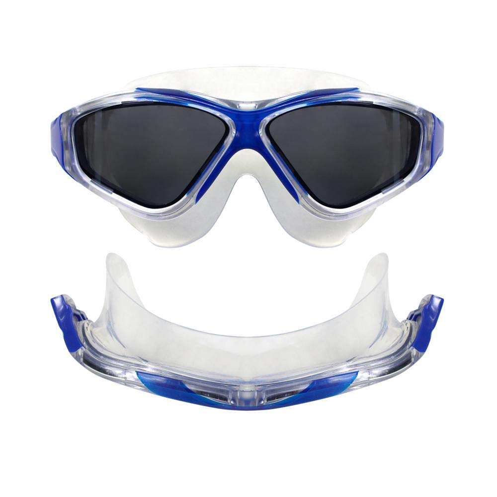 ZONE3 Vision Max - Máscara de natación con sellos de silicona ultra suaves/lente panorámica antivaho, visión clara sin fugas, gafas de buceo, unisex
