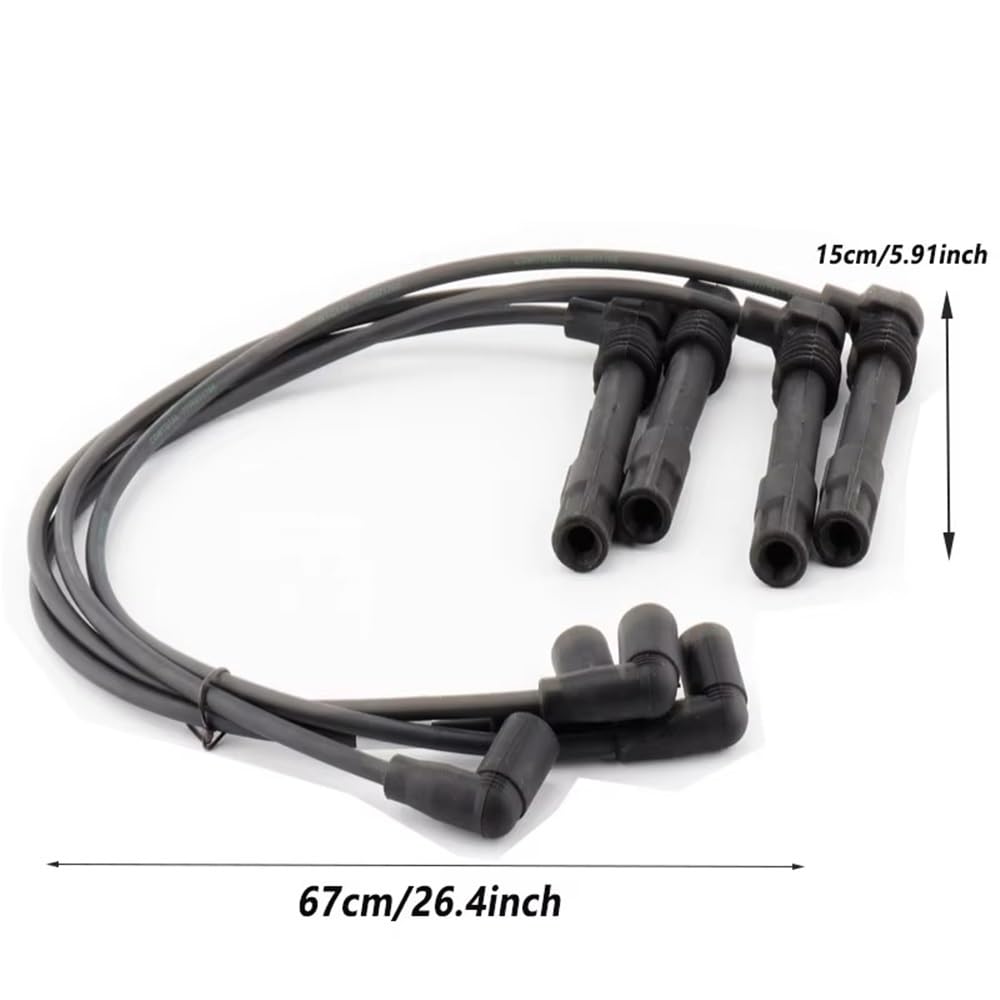 Accensione auto Per Skoda per Fabia 6Y2 1.4 16V 1999-2008 | 036905409K 36905483G Kit cavo di accensione Cavo candela