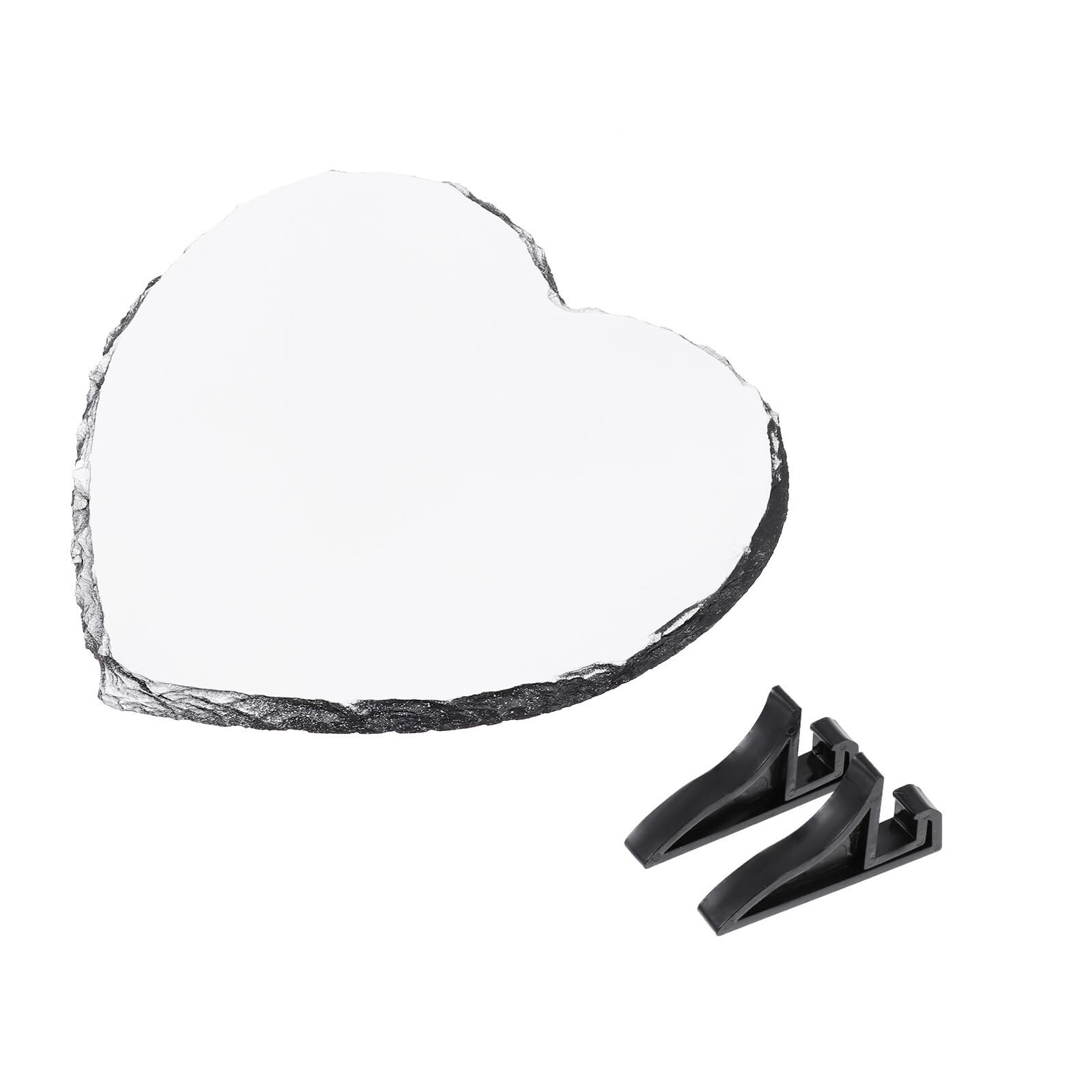 Cadre photo en pierre naturelle poli de 20x15 cm plaque de sublimation finition luxe