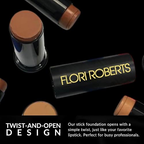 Miniatura 9 de Base Strokes - Base de maquillaje en crema de Flori Roberts, cobertura completa para mujeres de color o tonos de piel más profundos, maquillaje de