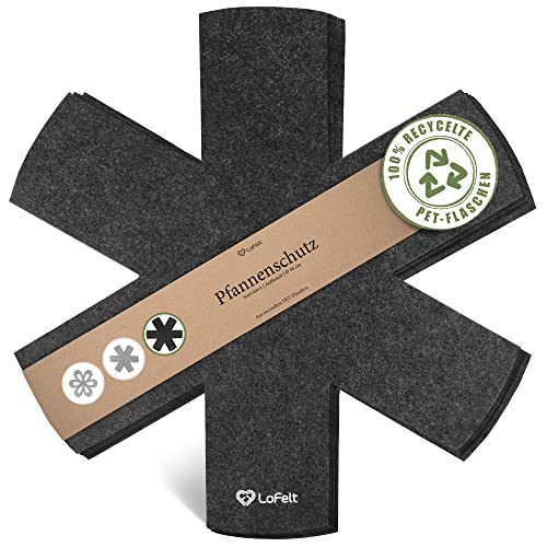 Protectores de sartenes y apilables LoFelt® para sartenes, ollas y Cuencos / 5 Protectores de...