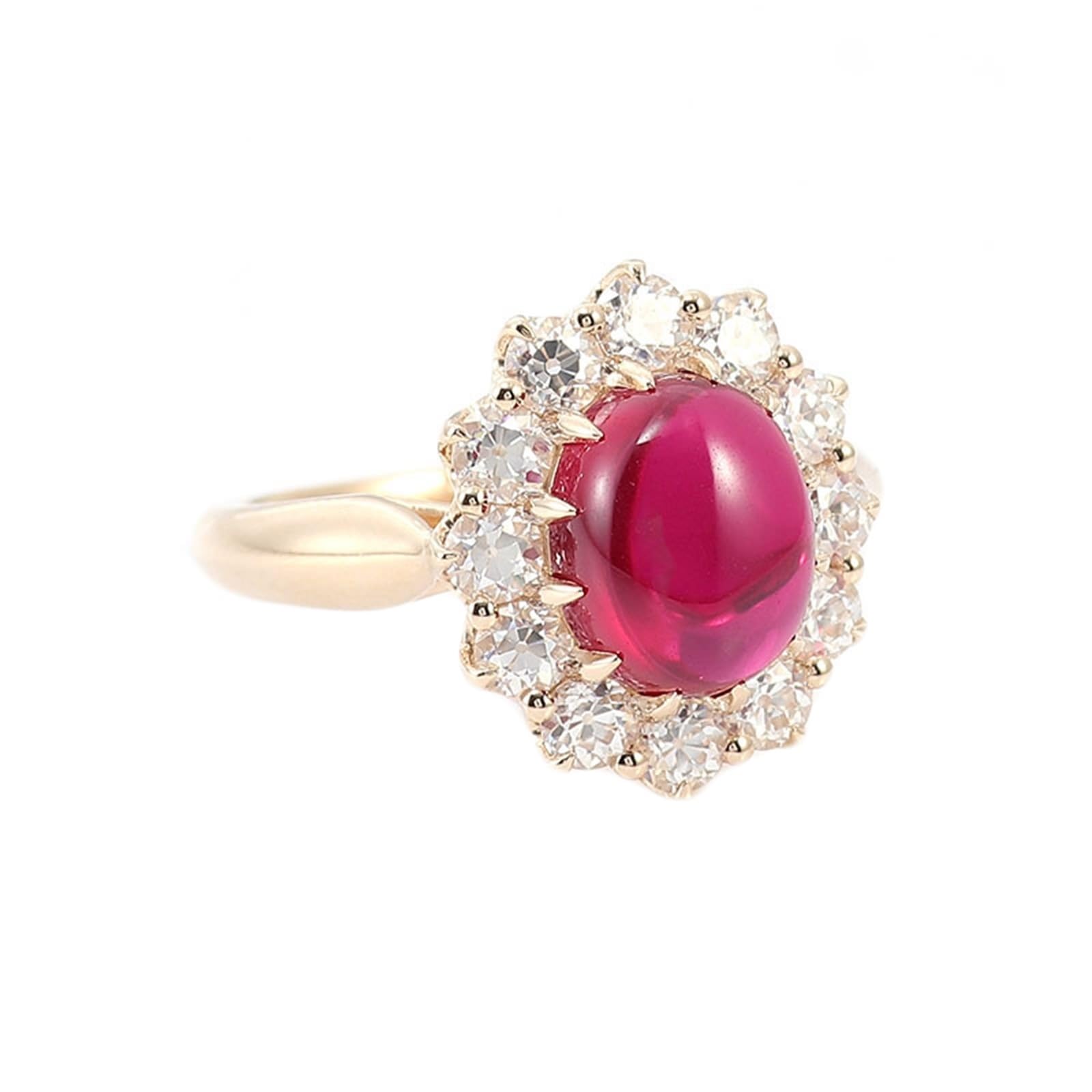 Wycian Anello Promise For Her, Anello Zaffiro Oro Giallo 9 carati Zaffiro Creato 1Ct Taglio Ovale Blu Personalizzato Per Compleanno