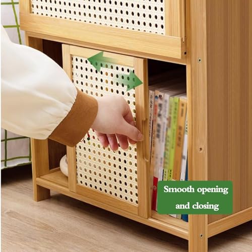 Étagère de rangement simple pour la maison avec casier et tiroirs ouverts