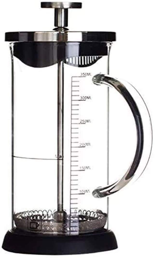 Prensa Francesa Cafetera (34 oz), 304 Cafetería de Acero Inoxidable con Pantallas de Filtro, Vidrio de borosilicato Resistente al Calor fácilmente Limpio y Duradero - 100% BPA Gratis