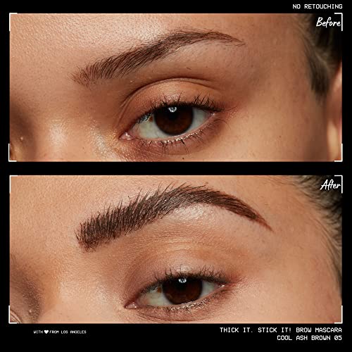 Nyx Professional Makeup Thick It Stick It Thickening Brow Mascara, Eyebrow Gel - Cool Ash Brown #TOP2