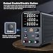 DC Power Supply Variable, Bench Power Supply with Encoder Adjustment Knob, Output Enable/Disable Button, Adjustable Power Supplies with USB Quick-Charge, Short Circuit Alam (30V 10A Black)