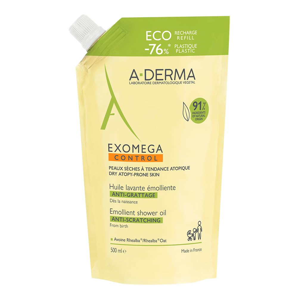 A-DERMA Exomega Control DuschöL NachfüLlpackung, 500 Ml Gel Doccia-image