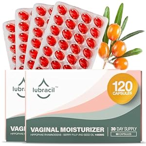 Daily Moisturizer for Feminine Care – Helping with Vaginal Dryness and Itchiness with Sea Buckthorn Oil, Omegas 6, 7, & 9, Vitamins A & E – 120 Pills