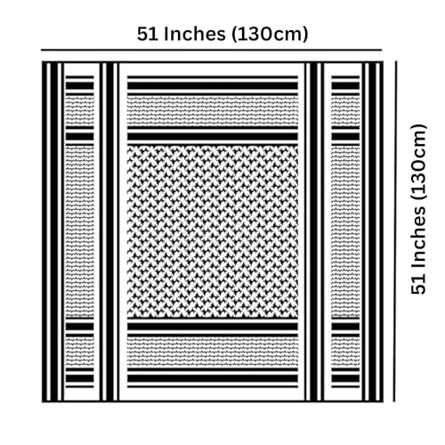 Cotton Shemagh Tactical Military Scarf Palestine Scarf Keffiyeh Head Neck Wrap gifts for Men & Women + Paper Bag3