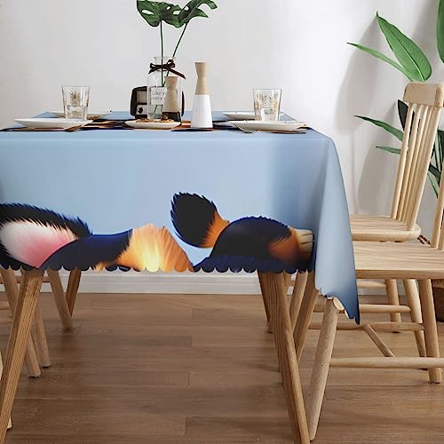 Nappe carrée lavable pour protéger la table de cuisine pendant les fêtes