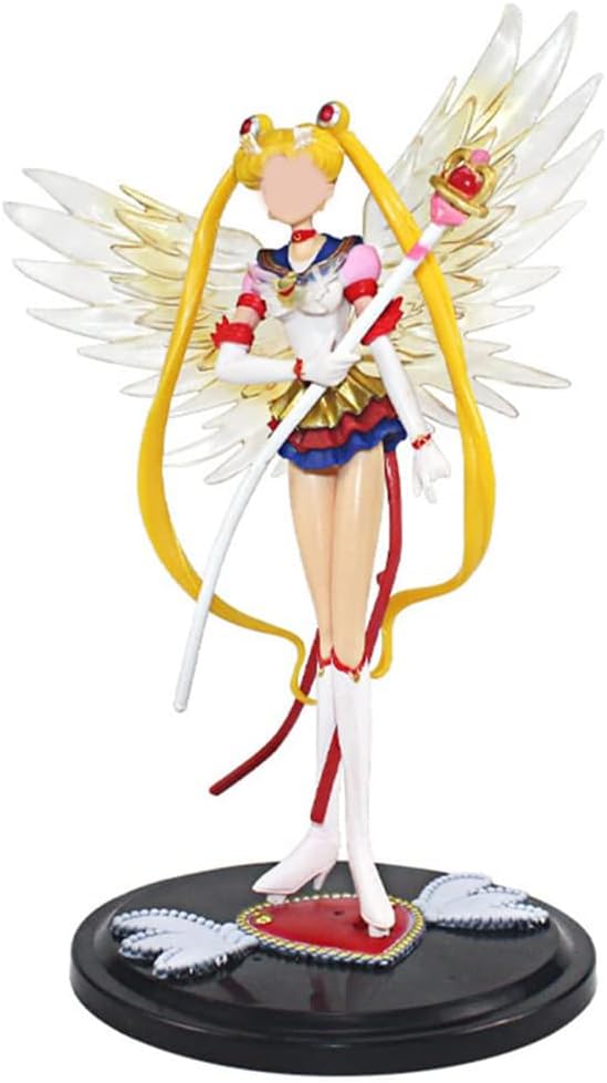 BabiomsBabioms Figurine Sailor Moon, Sailor Moon Anime Figure Model Sailor Moon Statue Birthday Cake Decoration Car Decorations Wedding Party Decoration Supplies for Children's Birthday Decoration