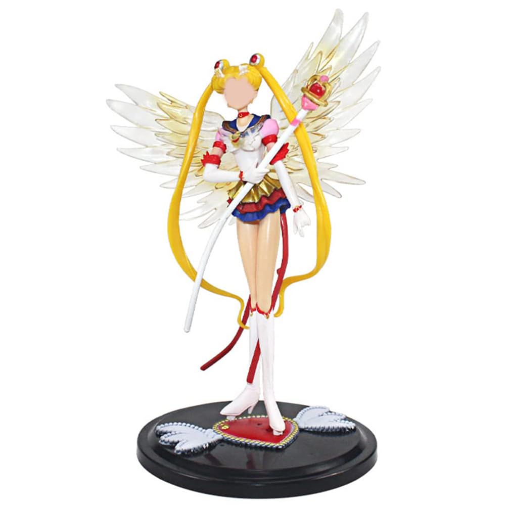 BabiomsBabioms Figurine Sailor Moon, Sailor Moon Anime Figure Model Sailor Moon Statue Birthday Cake Decoration Car Decorations Wedding Party Decoration Supplies for Children's Birthday Decoration